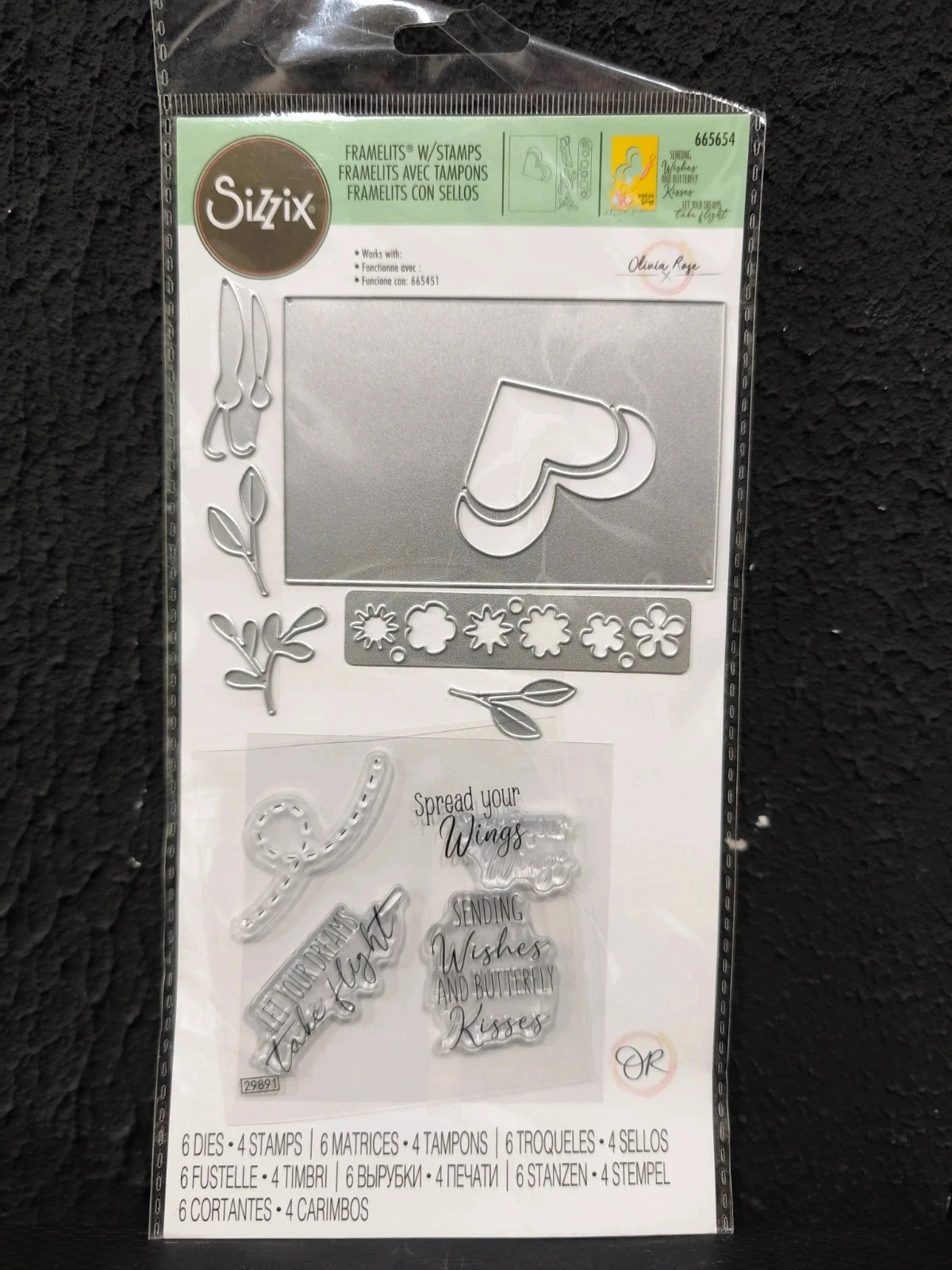 Framelits avec tampons